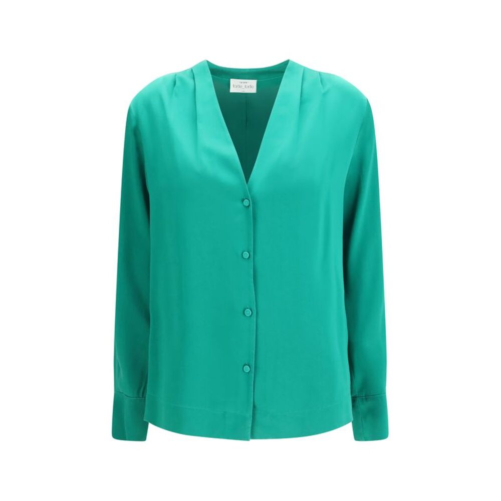 Forte_Forte Women Silk Satin Shirt